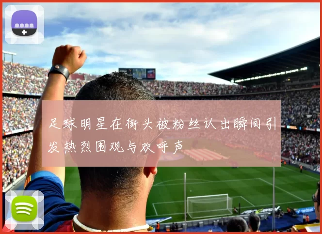 足球明星在街头被粉丝认出瞬间引发热烈围观与欢呼声