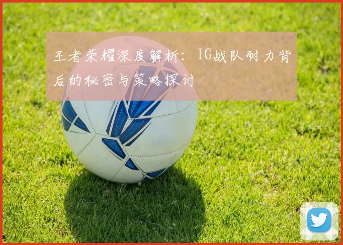 王者荣耀深度解析：IG战队耐力背后的秘密与策略探讨